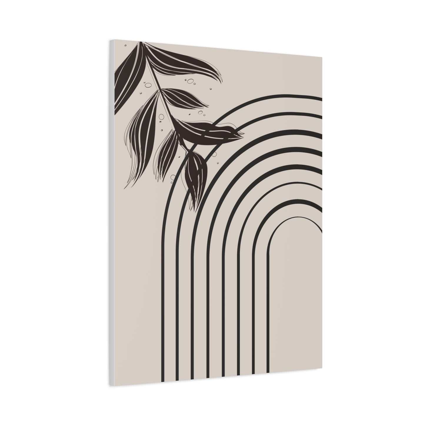 Stylish Wall Art Canvas Print, Minimalist Home Decor, Boho Rainbow Artwork, Gift for New Home, Modern Art Piece, Birthday Decor