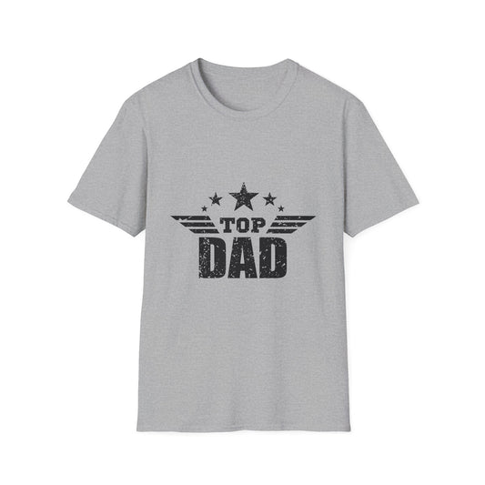 Top Dad Unisex Softstyle T-Shirt | Father's Day Gift, Birthday Present, Casual Wear, Dad Tee, Family Celebration Apparel
