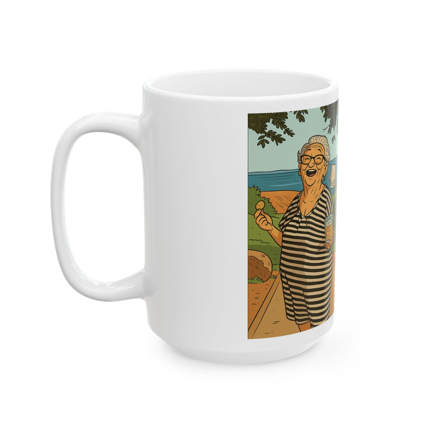 Personalized Ceramic Mug, Family Name Gift, Nostalgic Coffee Cup for Grandma, Custom Coffee Mug, Unique Home Decor