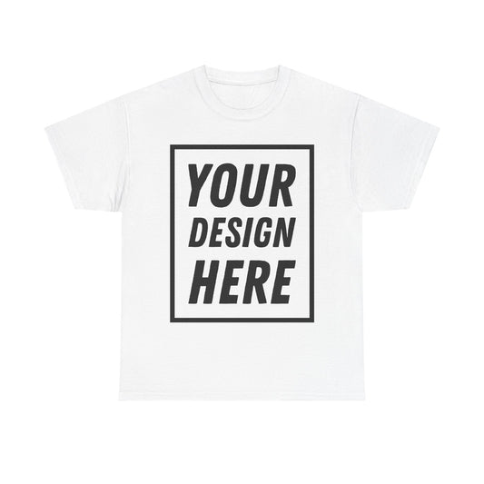 Customizable Unisex Heavy Cotton Tee | Personalized Gift, Casual Wear, Graphic Tee, Unique T-Shirt, Statement Shirt