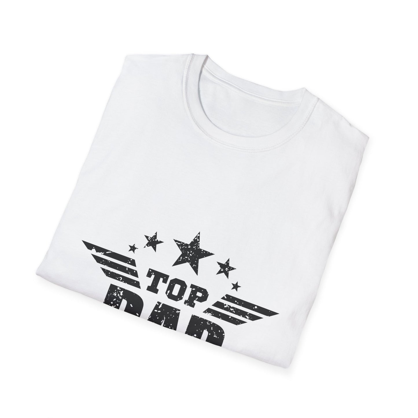 Top Dad Unisex Softstyle T-Shirt | Father's Day Gift, Birthday Present, Casual Wear, Dad Tee, Family Celebration Apparel