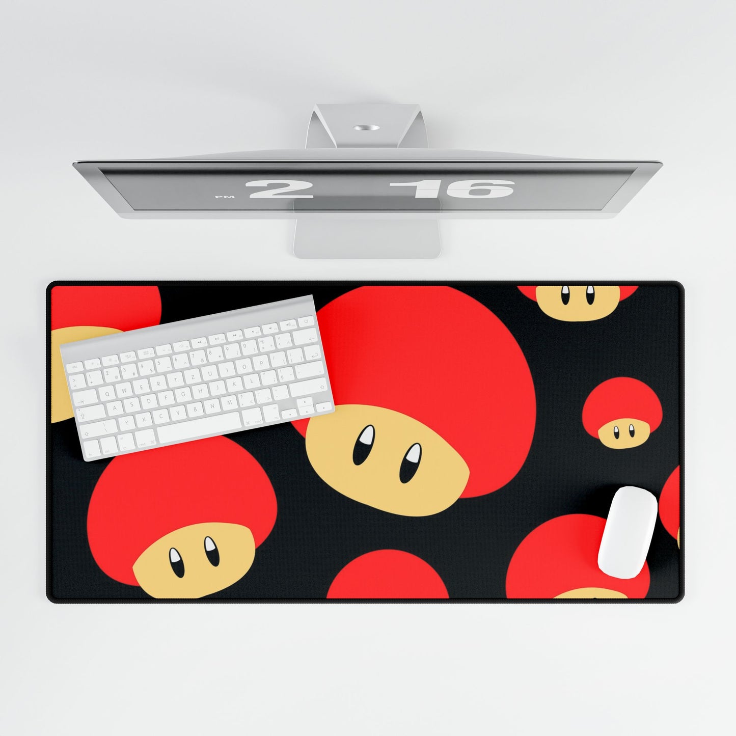 Desk Mat - Floral Book Stack, Elegant Office Decor, Cute Desk Accessories, Gift for Book Lovers