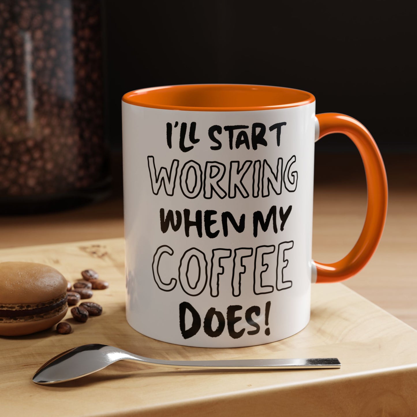 Funny Coffee Mug - Perfect Gift for Coffee Lovers, Work from Home, Office Humor, Black Handle, 11oz, 15oz