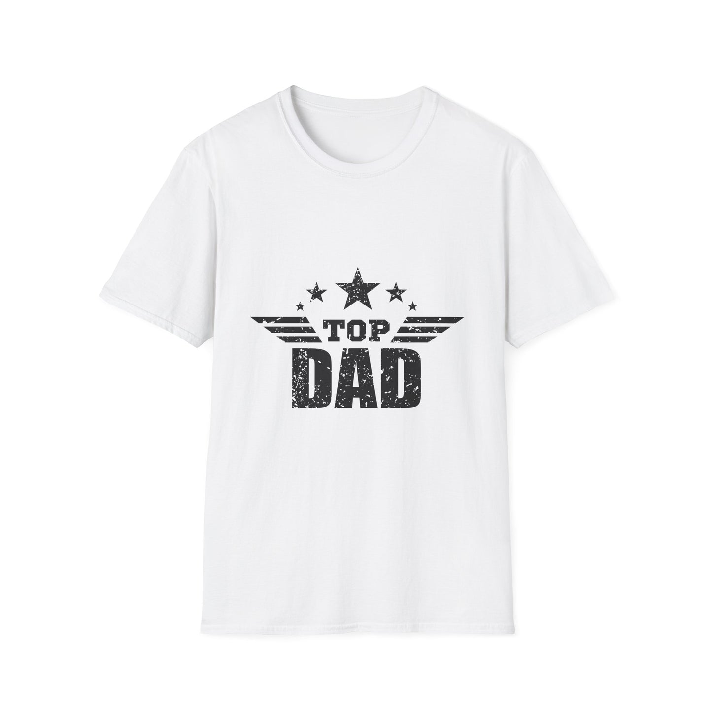 Top Dad Unisex Softstyle T-Shirt | Father's Day Gift, Birthday Present, Casual Wear, Dad Tee, Family Celebration Apparel