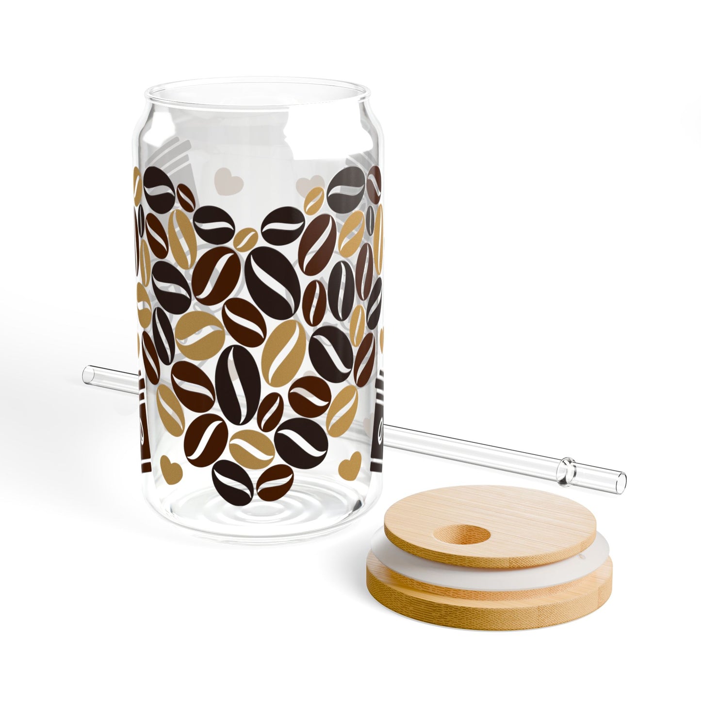 Coffee Lover Sipper Glass, 16oz | Eco-Friendly Drinkware