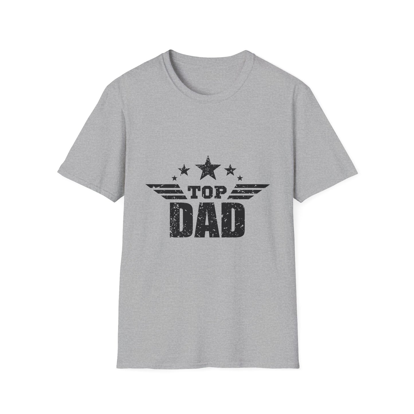 Top Dad Unisex Softstyle T-Shirt | Father's Day Gift, Birthday Present, Casual Wear, Dad Tee, Family Celebration Apparel