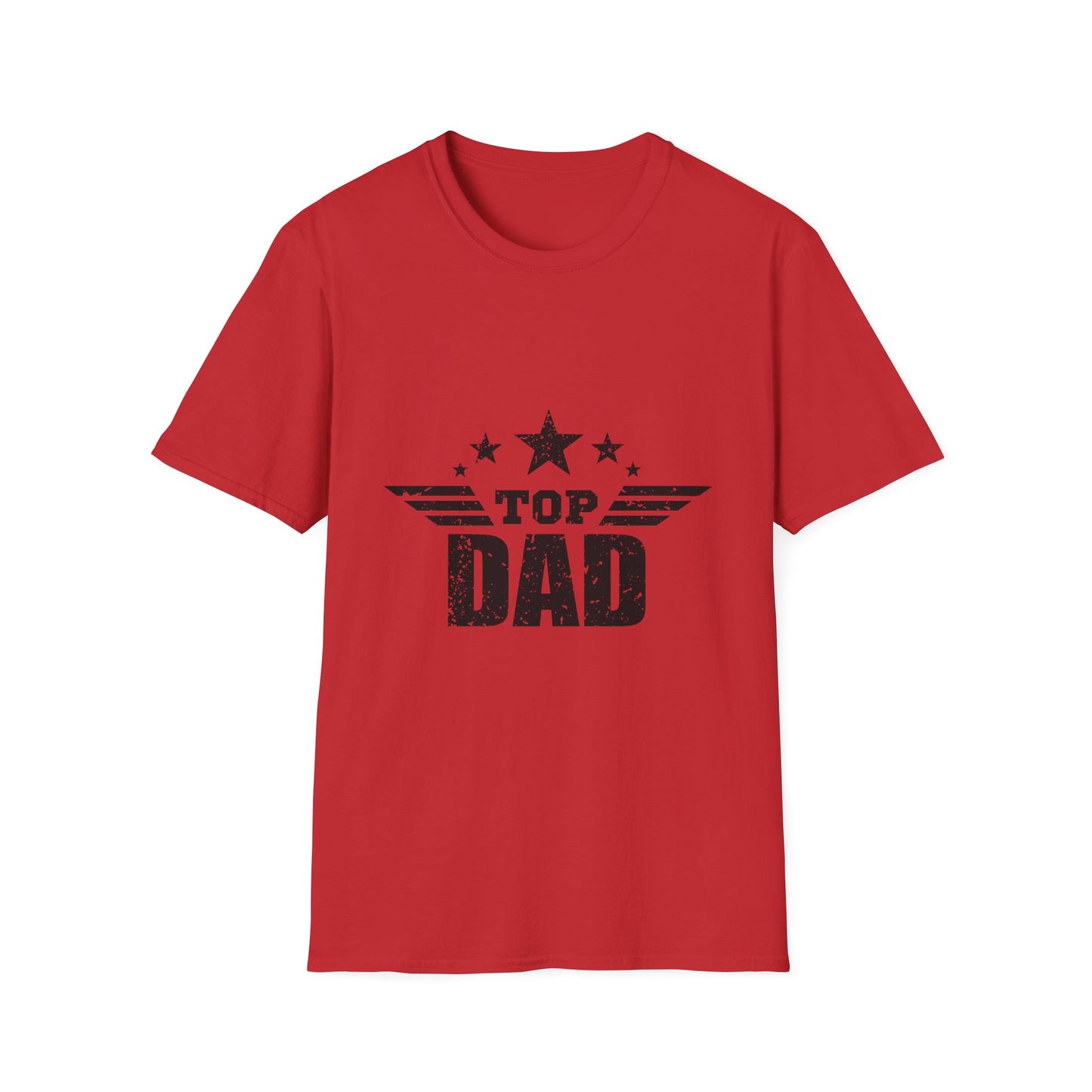 Top Dad Unisex Softstyle T-Shirt | Father's Day Gift, Birthday Present, Casual Wear, Dad Tee, Family Celebration Apparel